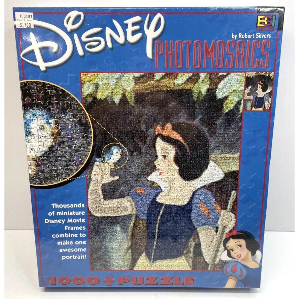 Disney Photomosaic Snow White and the Seven Dwarfs Jigsaw Puzzle 1026 Pieces NEW